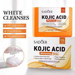 SADOER Отбеливающее мыло для лица и тела с койевой кислотой KOJIC ACID, 100г - Bioaqua фото 3