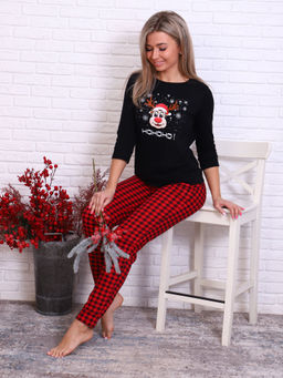 Костюм женский, модель 162, трикотаж (Олень Хо-хо-хо) - Ивановотекстиль фото 5