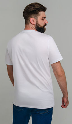 Арт. 61140 Футболка мужская 48-58 (6 шт) Цвет:белый - Идеал фото 5