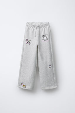 PANTAL?N FELPA WIDE LEG CINNAMOROLL SANRIO / Gris vigor?