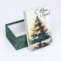 Коробка прямоугольная Елка новогодняя ,27 17 11 см - Simaland фото 4