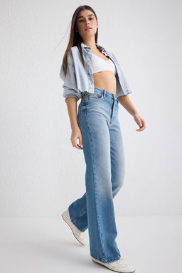 Mavi More Sustainable Yuksek Bel Wide Leg Jeans TWOSS25JE00054 - Trendyolmilla фото 2