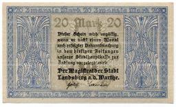 20 марок 1922 года Германия  Нотгельд (Ландсберг)