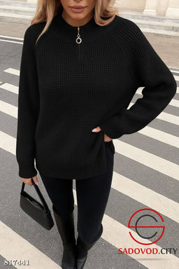 Свитер женский на полузамке