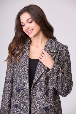 Пальто БелЭльСтиль 858 темно-синий фото 2