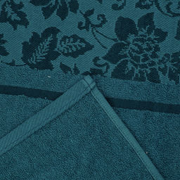 Полотенце махровое "Сильвия" 35х60см, гладкокрашенное, 375г/м2, темно-бирюзовый (Россия)