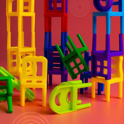 Настольная игра На 4 ногах, большая версия, 70 стульев - Лас играс kids фото 8