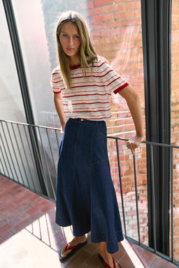 FALDA MIDI EVAS? / Azul