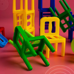 Настольная игра На 4 ногах, большая версия, 70 стульев - Лас играс kids фото 7