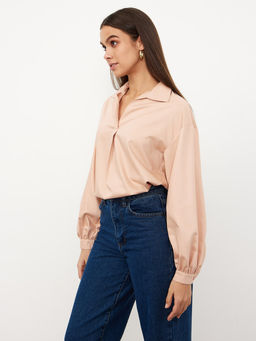 Новинка!  Рубашка "Симона" персиковый