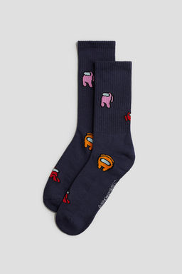 Pack de 5 calcetines con motivo intarsia - H&m фото 2