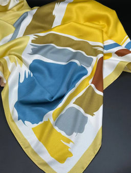 K13574 Платок (90/90см шелк) МУЛЬТИЦВЕТ_05