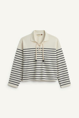 STRPPD TSHRT CRDS / Blanco / Marino - Zara фото 5