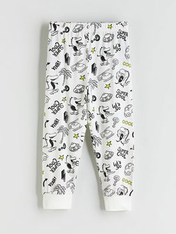 Bask?l? Erkek ?ocuk Pijama Alt