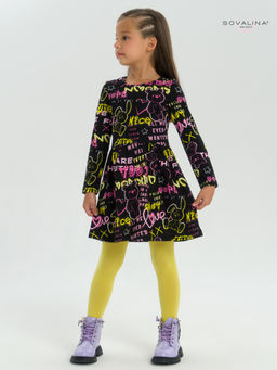 Платье Эля неоновые мишки - Sovalina фото 26