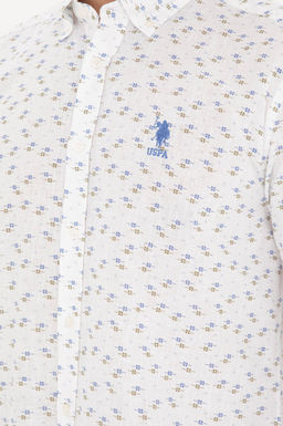 Мужская голубая рубашка с длинным рукавом - U.s. polo assn фото 14