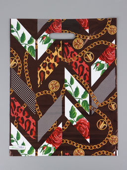 Цена за 25 шт. Пакет "Гламур, полиэтиленовый с вырубной ручкой 38х47 см, 60 мкм