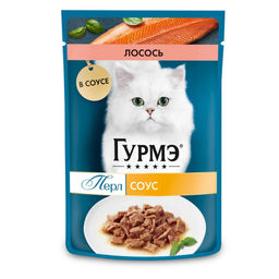 Паучи для кошек Нежное филе с лососем (Gourmet Perl) 12499173
