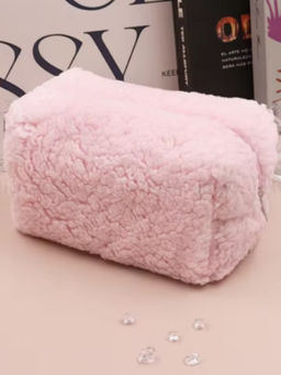 Kristaller Косметичка женская плюшевая Тедди, розовый  фото 3