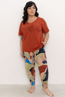 ФУТБОЛКА ЖЕНСКАЯ арт. 6514W-20331.1H-527.1385 - Almando melado фото 2