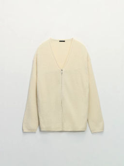 Кардиган из хлопка на молнии / Zarina