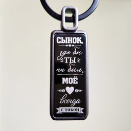 Брелок с гравировкой Сыну - Vel vett фото 3