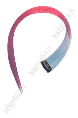 Прядь волос трехцветная на заколке (6 шт) SF-3046, №20