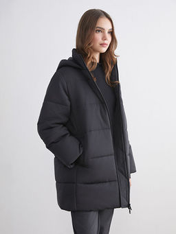 Kap??onlu Oversize Kad?n ?i?me Mont