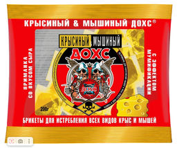 ОХ ДОХС КРЫСИНЫЙ & МЫШИНЫЙ Мягкие брикеты со вкусом сыра 200 гр