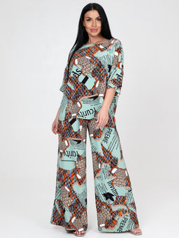 ЮЛИЯ-ЖК ЖЕНСКИЙ КОСТЮМ (Оливковый/оранжевый) - А-дина фото 3