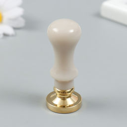 Печать для сургуча с пластиковой ручкой «Колибри в цветах», 2.5×2.5 см