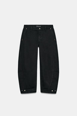 Z1975 BALLOON FIT MID-WAIST JEANS - Zara фото 8