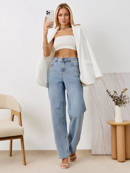 Джинсы жен. P222-0134-1 l.blue, со стразами - Primm фото 5