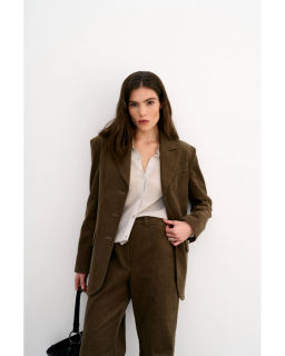 Жакет THE VERY 2421 оливково-коричневый  фото 14