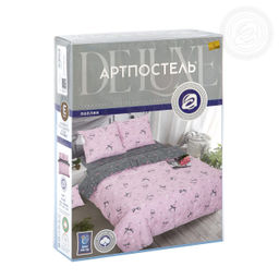 Постельное белье Флирт (поплин DE LUXE) 2,0 сп./Пододеяльник: 1 шт. - 215*175; Простыня: 1 шт. - 215*200; Наволочка: 2 шт. - 70*70; DE LUXE - Артпостель фото 5