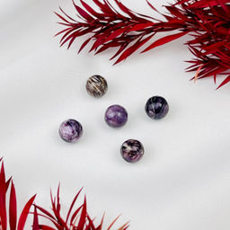 Бусины для украшений из Чароита (5 шт)