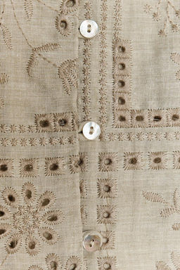 SHIRT WITH CUTWORK EMBROIDERY - Zara фото 9