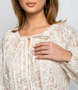 Блуза #КТ197 (1), кремовый - Dommod фото 5