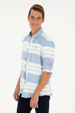 U. S. Polo Assn / Мужская рубашка Saks с длинным рукавом - U.s. polo assn фото 3