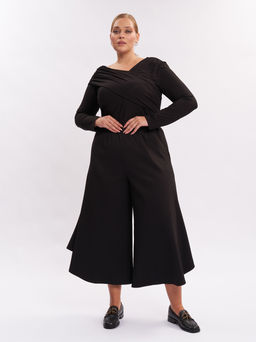 Лонгслив с драпировкой LN00503BLK01 - Артесса фото 10