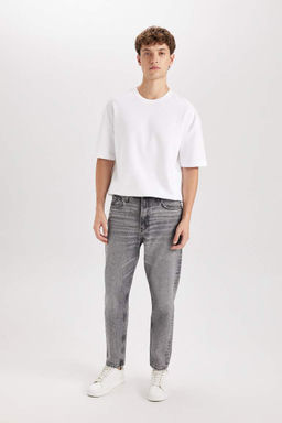 90s Slim Fit Dar Kal?p Yuksek Bel Dar Paca Jean Pantolon - Defacto фото 3