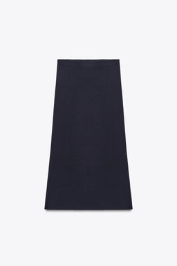 PLAIN KNIT MIDI SKIRT - Zara фото 7