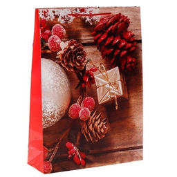 Цена за 12 шт. Пакет подарочный 55x40x13см / 449XL /уп 12/240/Новый год микс - Галеонтрейд фото 4