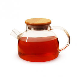 Чайник 900/1000 мл. "БОЧОНОК" из жаропроч.ст. с бамб.кр., арт 05095, нр-10022