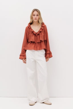 Blusa de volantes - H&m фото 5