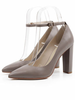 06-A34A-532HK GREY/BEIGE Туфли женские (натуральная кожа)