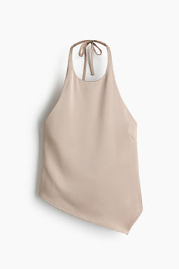 Top asim?trico con escote halter