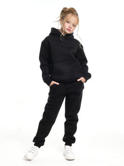 Спортивный костюм для девочки утепленный 22-7606 черный - Mini maxi фото 6