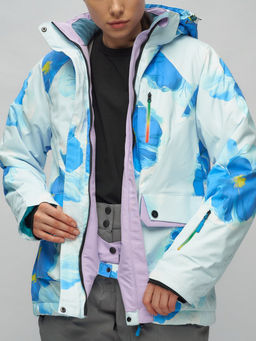 Горнолыжный костюм женский голубого цвета 020231Gl