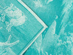 07с-39ЯК 50*70 Полотенце "Зимний лес" цв. изумруд